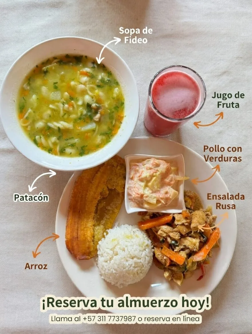 Almuerzo casero de Al Sabor de la Leña